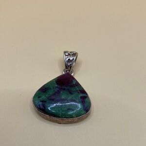Elegant Green and Purple Pendant